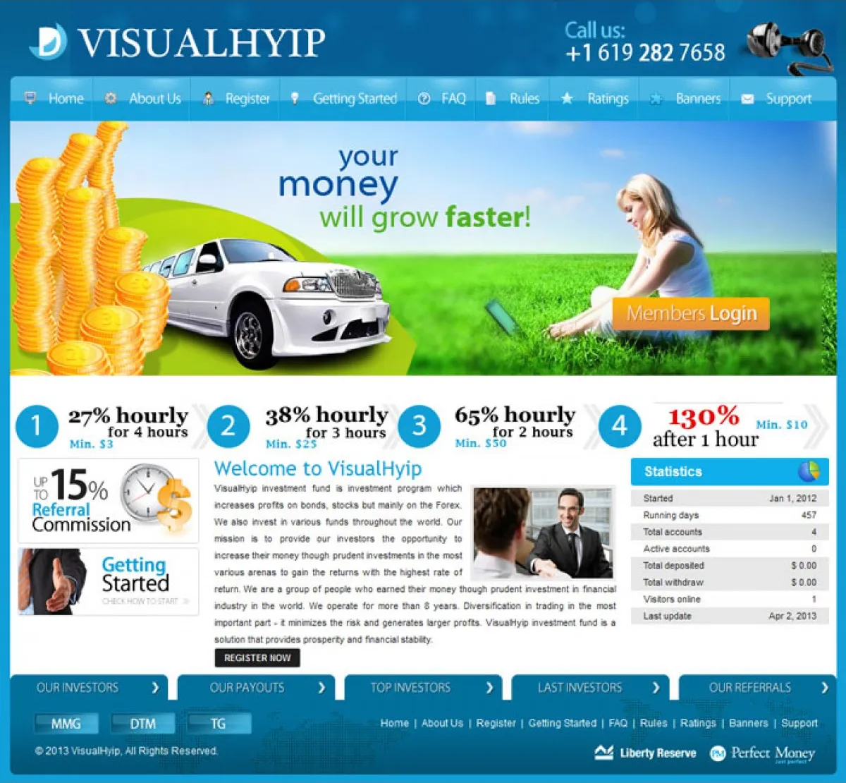 HYIP Cheap Investment Template 10 Design