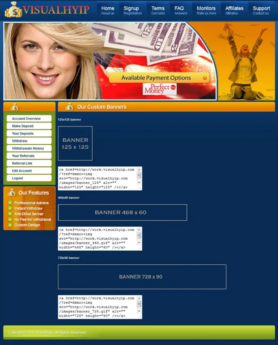 Investment Template 4 Page