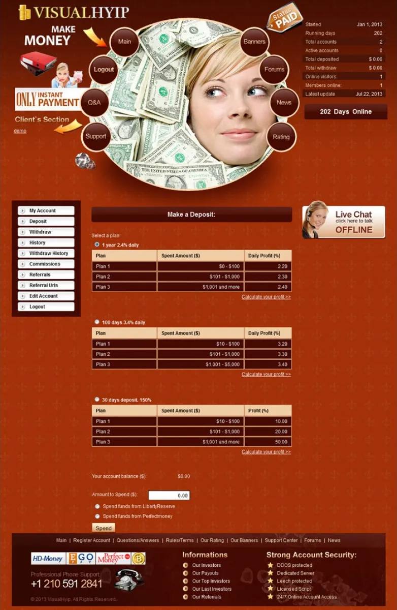Investment Template 4 Page