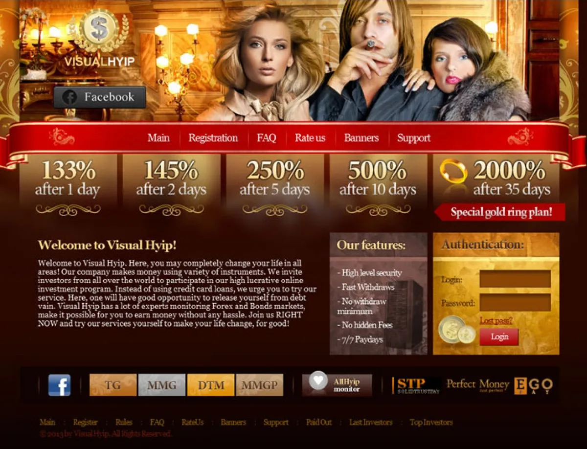 HYIP Cheap Investment Template 21 Design