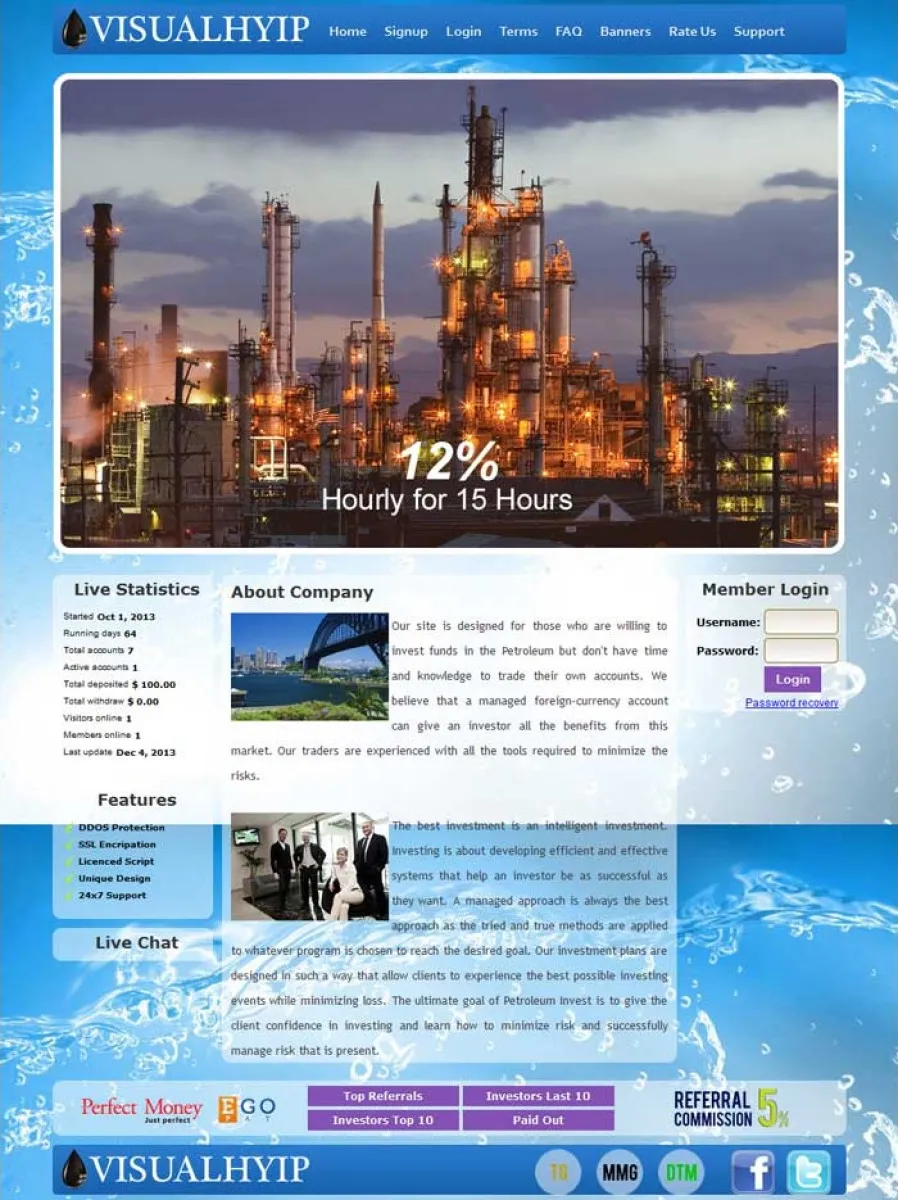 HYIP cheap Investment Template 26 Design