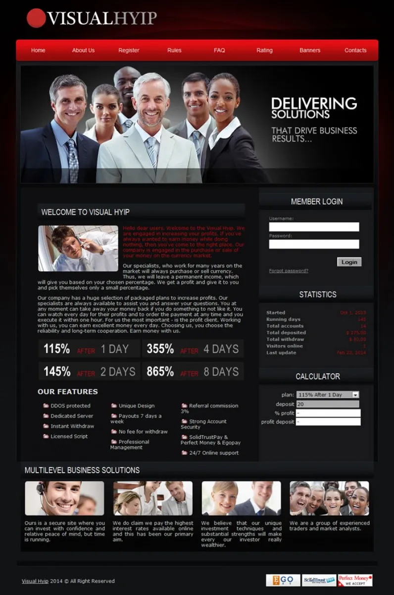 HYIP cheap Investment Template 30 Design