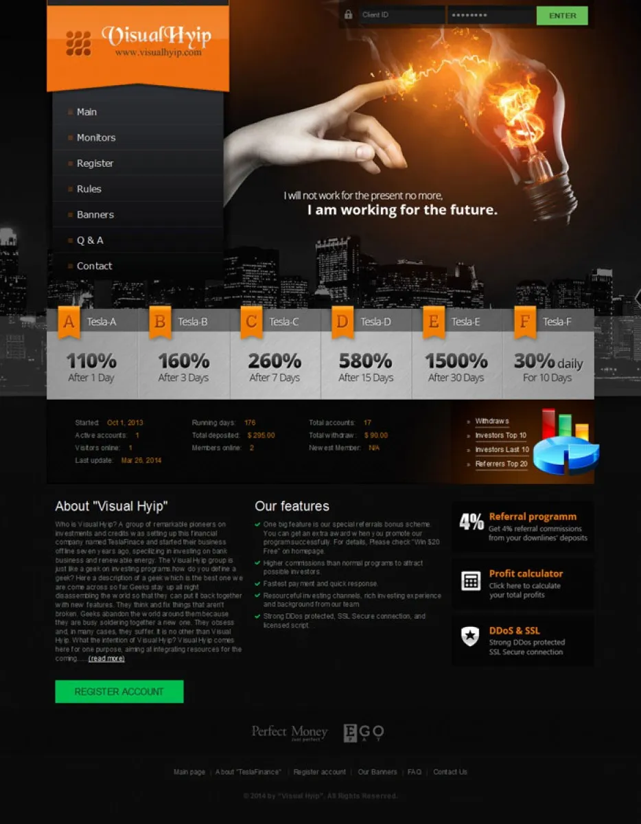 HYIP cheap Investment Template 31 Design