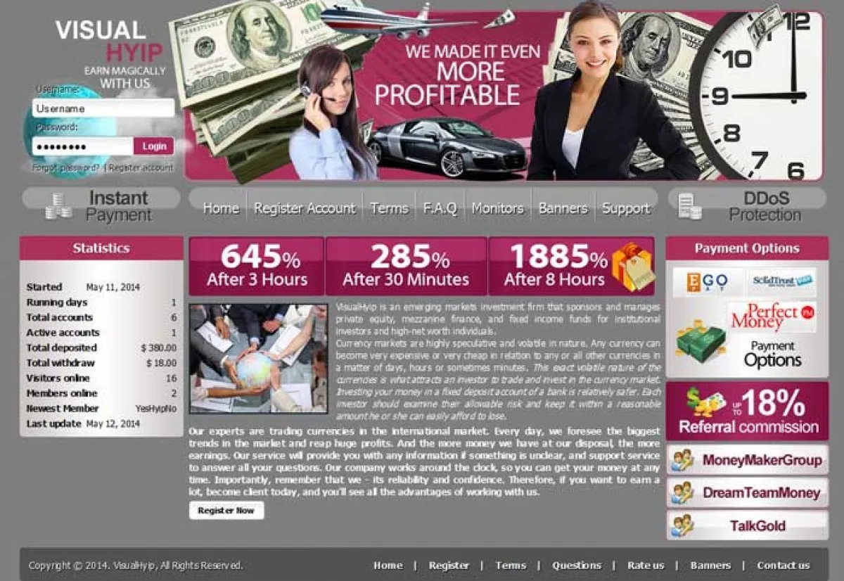 HYIP cheap Investment Template 34 Design