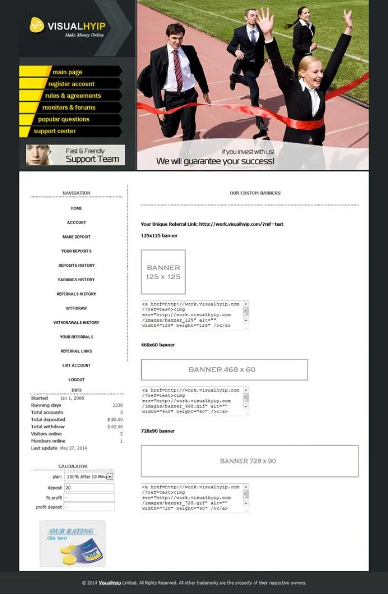 Investment Template 4 Page