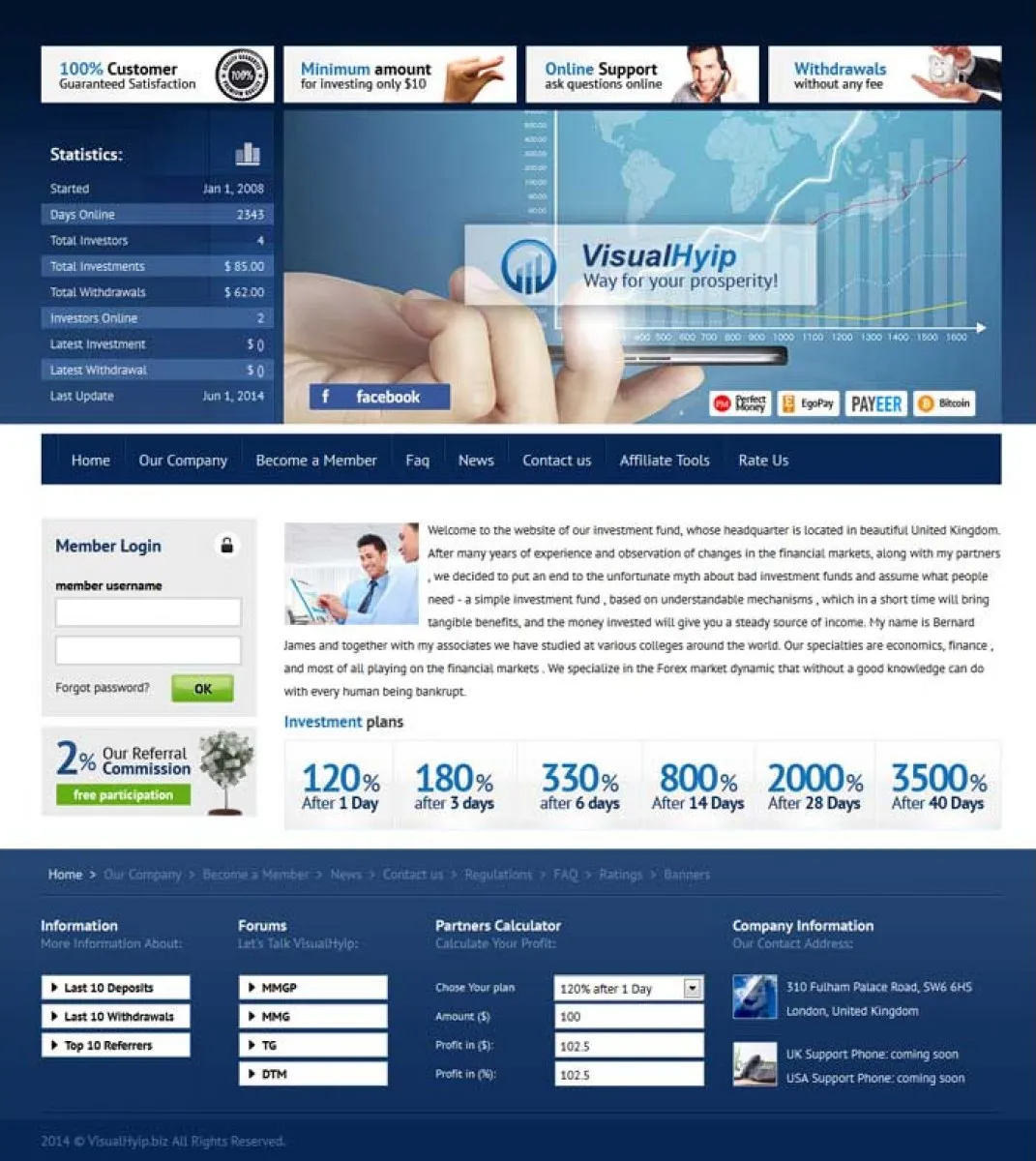 HYIP cheap Investment Template 36 Design