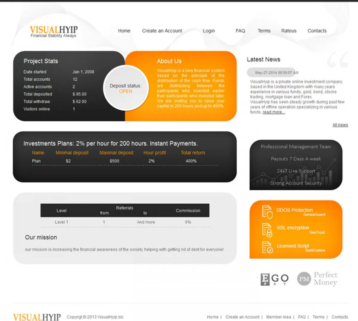 HYIP cheap Investment Template 37 Design