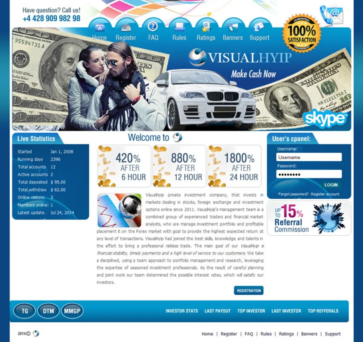HYIP cheap Investment Template 38 Design