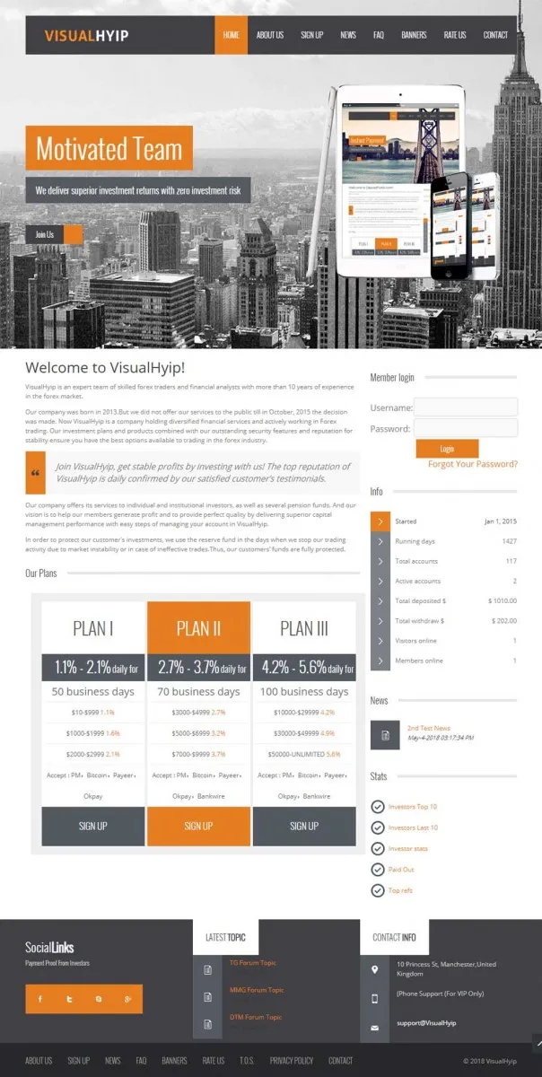HYIP cheap Investment Template 48 Design
