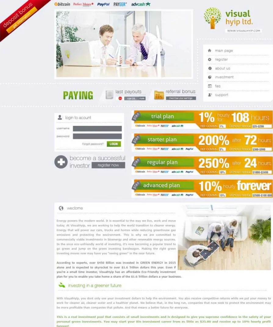 HYIP cheap Investment Template 51 Design