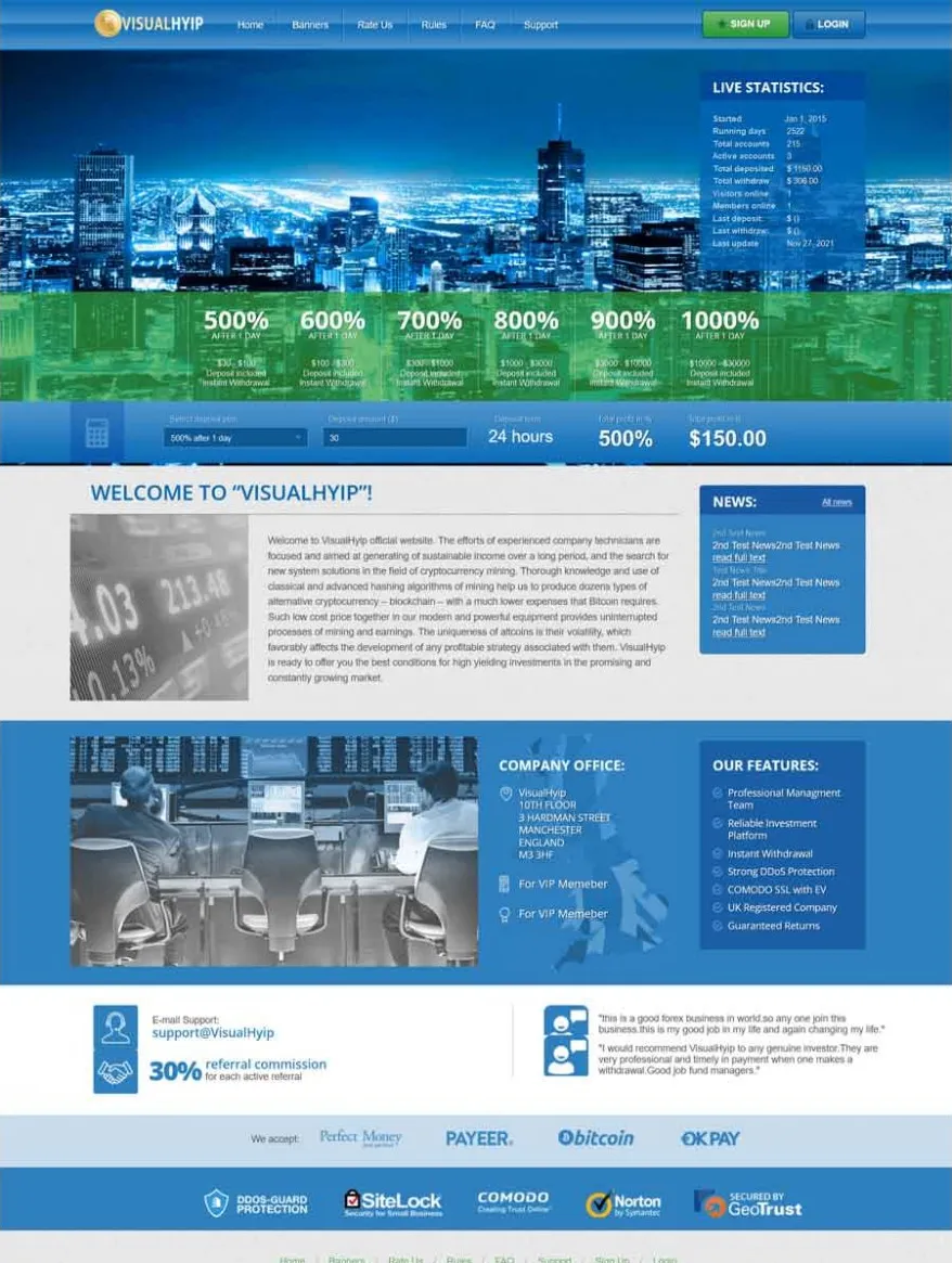 HYIP cheap Investment Template 53 Design