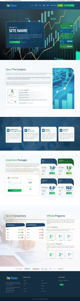 HYIP zhrt Investment Template 141 Design