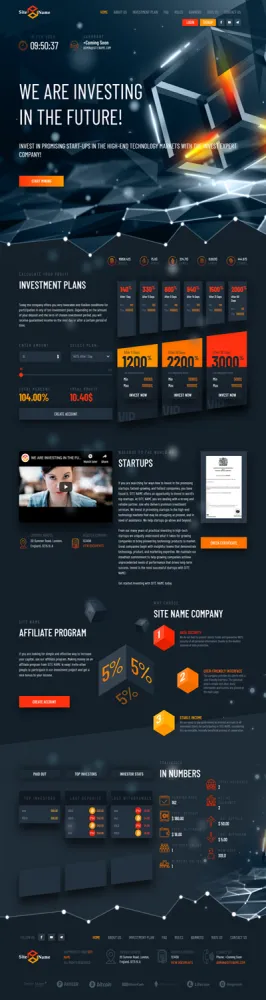HYIP zhrt Investment Template 149 Design