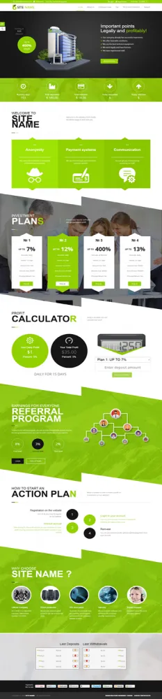 HYIP zhrt Investment Template 150 Design