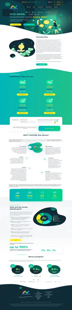 HYIP zhrt Investment Template 159 Design