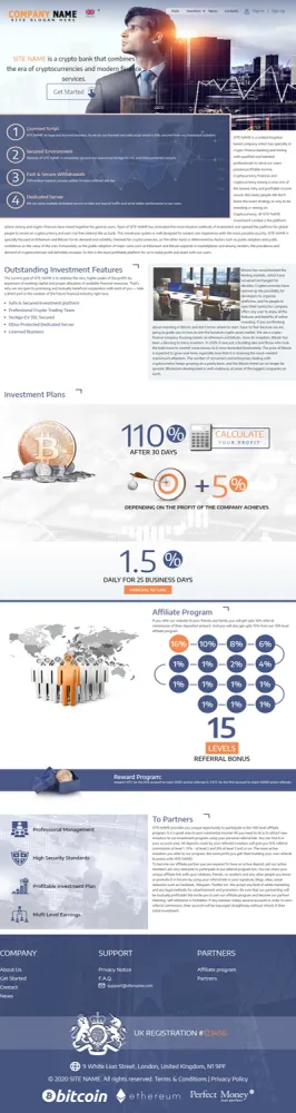 HYIP zhrt Investment Template 171 Design