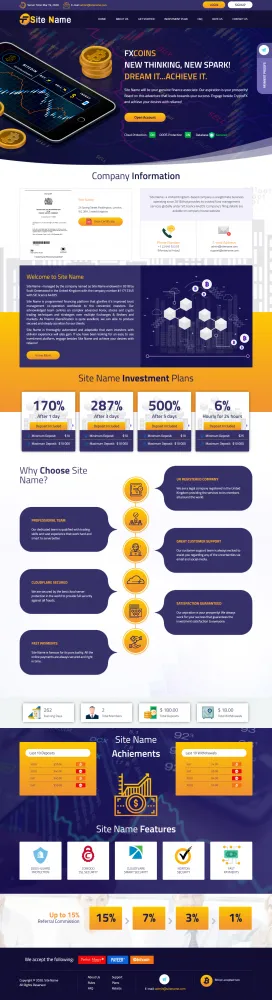 HYIP zhrt Investment Template 181 Design