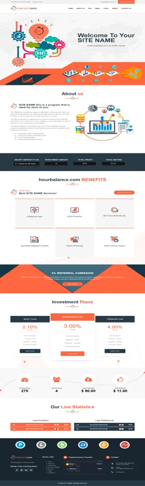 HYIP zhrt Investment Template 185 Design