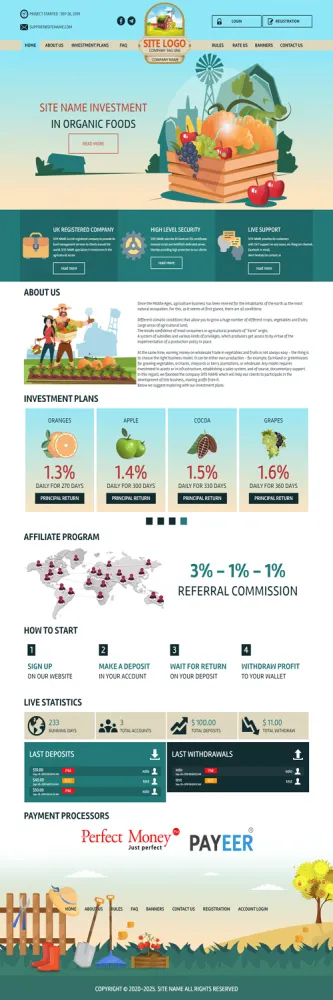 HYIP zhrt Investment Template 189 Design