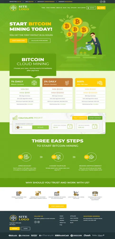 HYIP zhrt Investment Template 219 Design