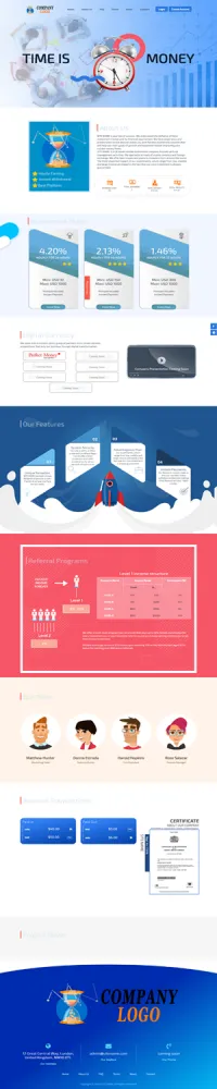 HYIP zhrt Investment Template 225 Design