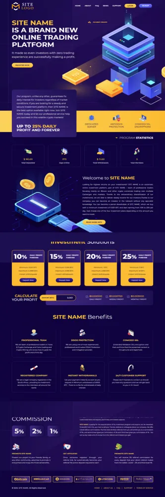 HYIP zhrt Investment Template 269 Design