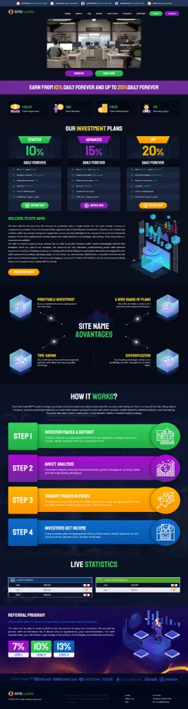 HYIP zhrt Investment Template 274 Design