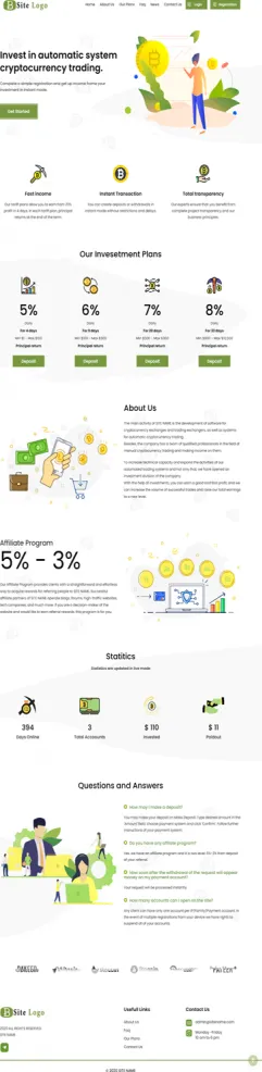 HYIP zhrt Investment Template 277 Design