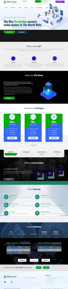 HYIP zhrt Investment Template 304 Design