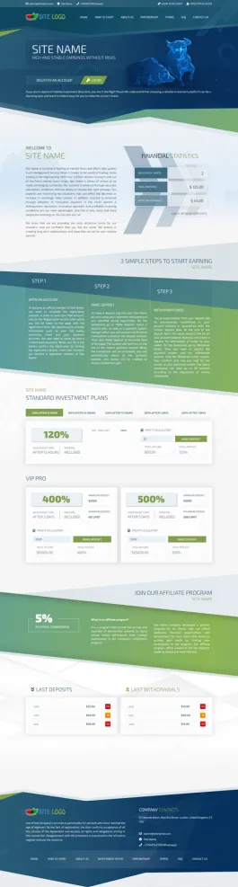 HYIP zhrt Investment Template 314 Design