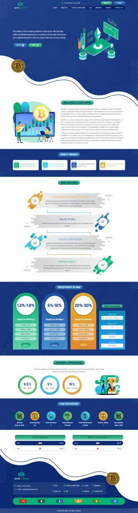 HYIP zhrt Investment Template 317 Design