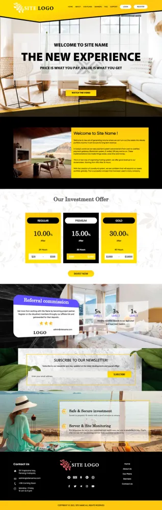 HYIP zhrt Investment Template 337 Design