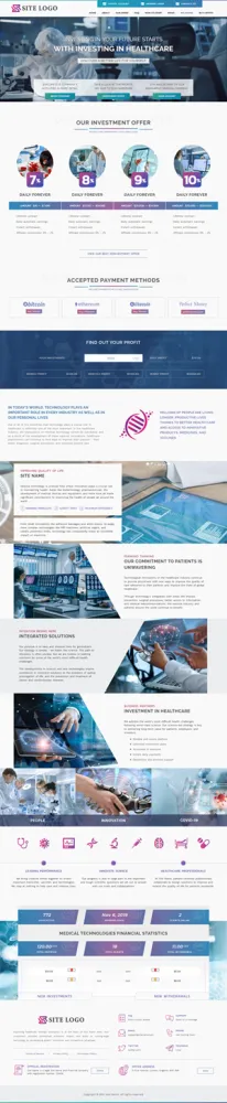 HYIP zhrt Investment Template 346 Design