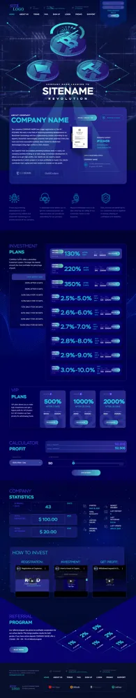 HYIP zhrt Investment Template 353 Design