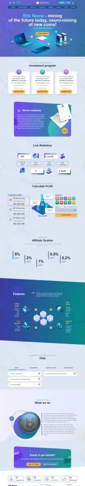 HYIP zhrt Investment Template 357 Design