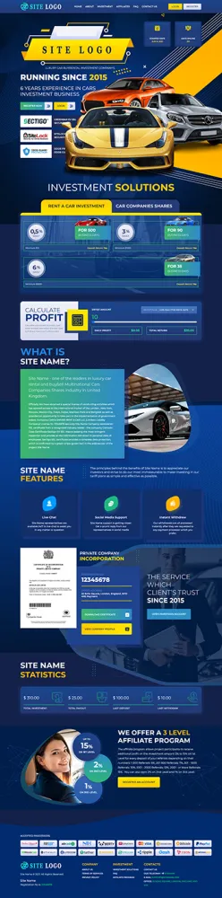 HYIP zhrt Investment Template 366 Design
