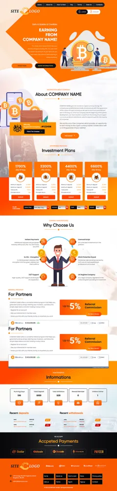 HYIP zhrt Investment Template 384 Design