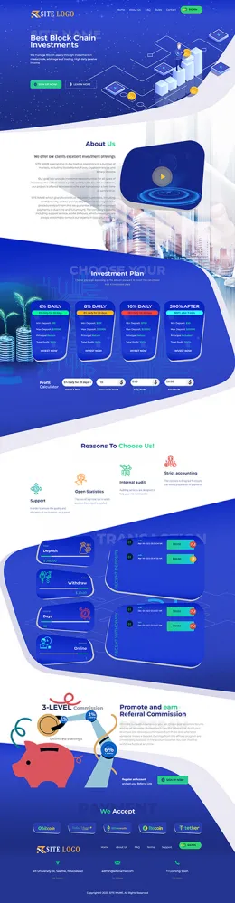 HYIP zhrt Investment Template 398 Design