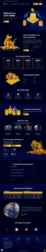 HYIP zhrt Investment Template 407 Design