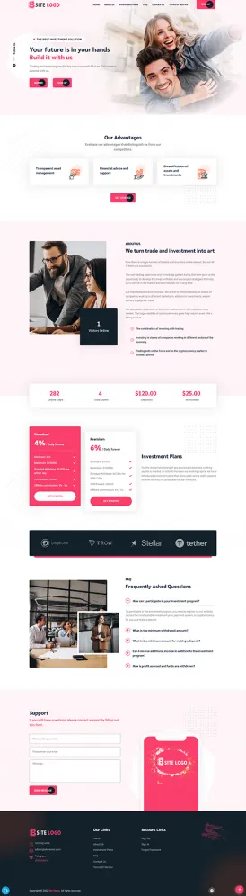 HYIP zhrt Investment Template 413 Design
