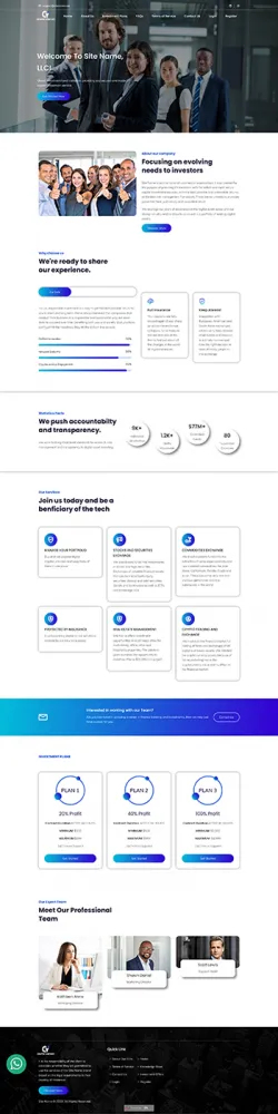 HYIP zhrt Investment Template 426 Design