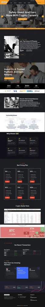 HYIP zhrt Investment Template 432 Design