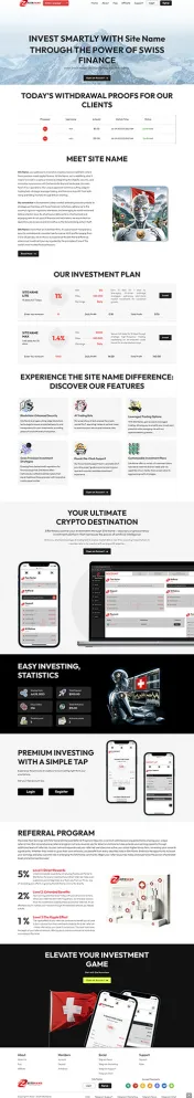 HYIP zhrt Investment Template 433 Design