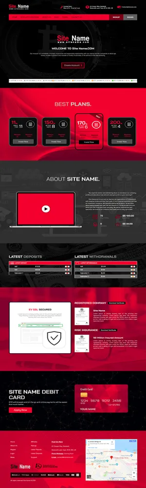 HYIP zhrt Investment Template 45 Design