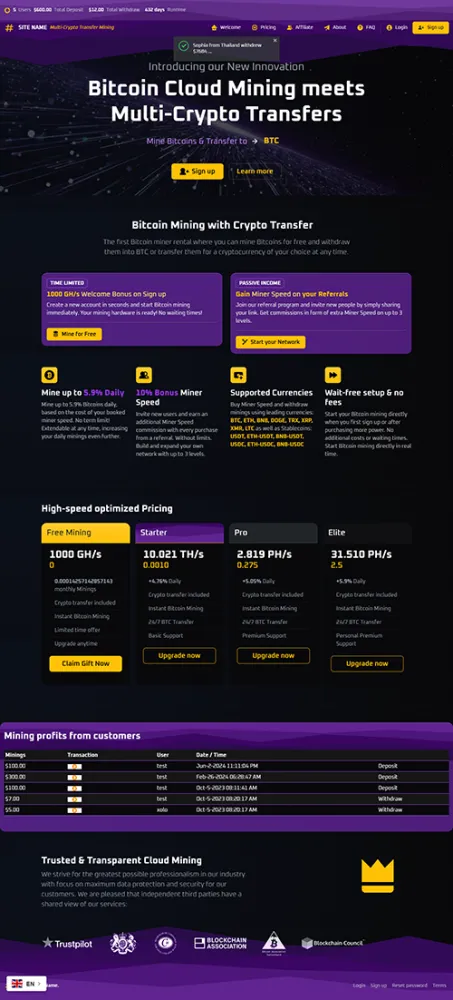 HYIP zhrt Investment Template 453 Design