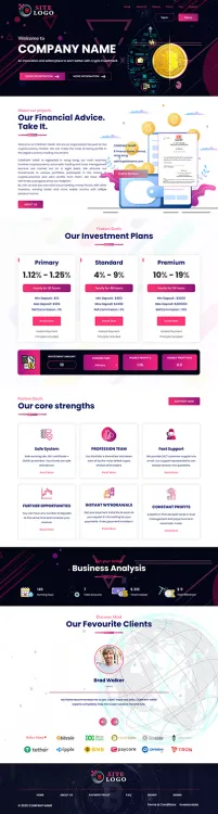 HYIP zhrt Investment Template 462 Design