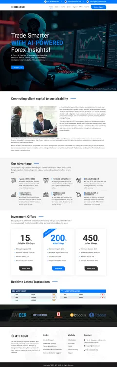 HYIP zhrt Investment Template 463 Design