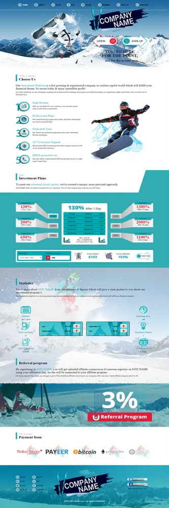 HYIP zhrt Investment Template 70 Design