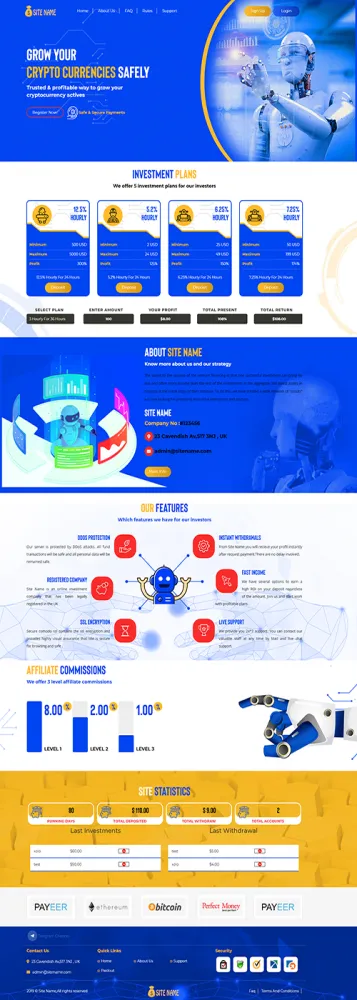 HYIP zhrt Investment Template 76 Design