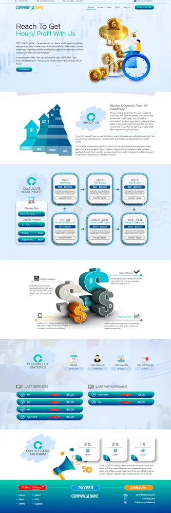 HYIP zhrt Investment Template 77 Design